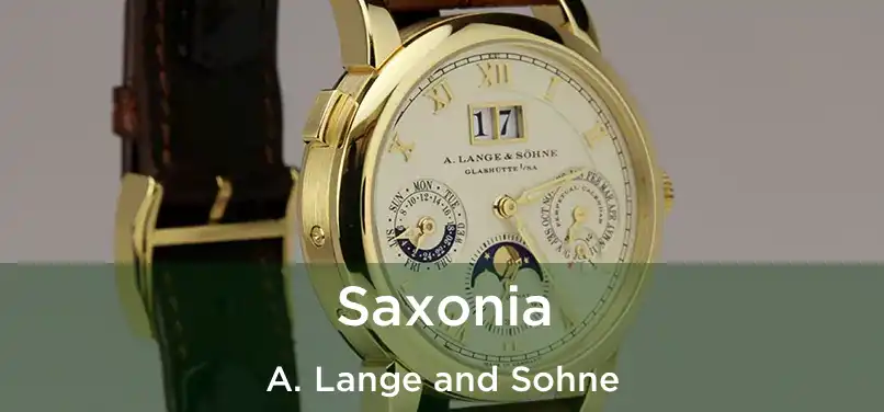  Saxonia A. Lange and Sohne